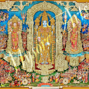 Lord Balaji with Lakshmi and Padmavathi