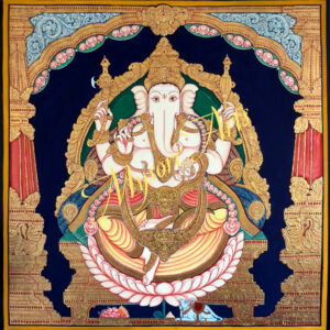 Lord Ganesha Creative Mysore Painting